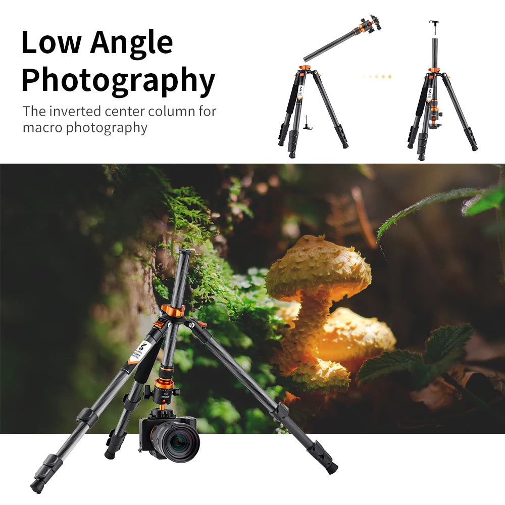 K&F Concept D254C1 63-Inch Carbon Fibre Monopod Tripod