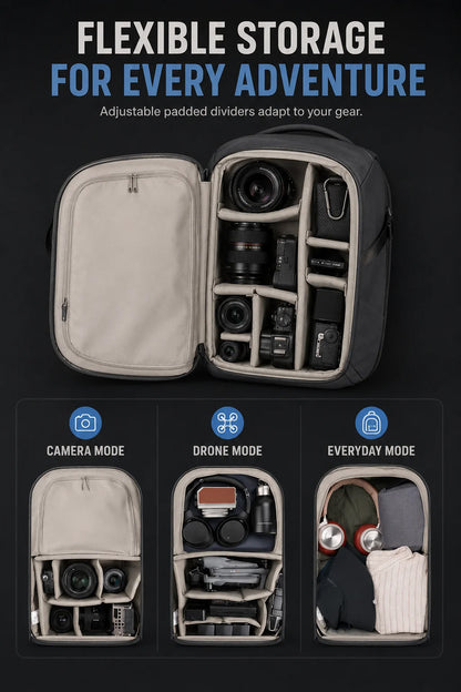 SOARSHOT 16L/22L Water-Resistant Camera Backpack
