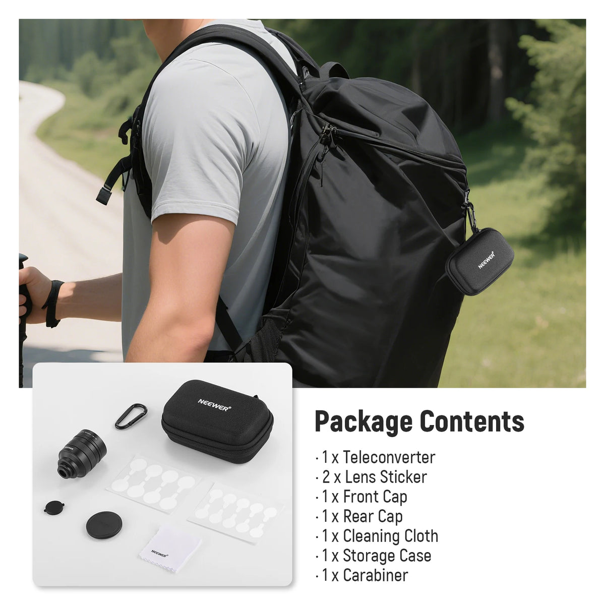 NEEWER 2x Smartphone Telephoto Converter Lens