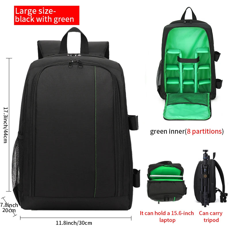 JINNUOLANG 8018 Camera & Laptop Backpack
