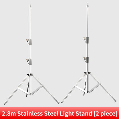 Heavy-Duty Stainless Steel Photography Light Stand