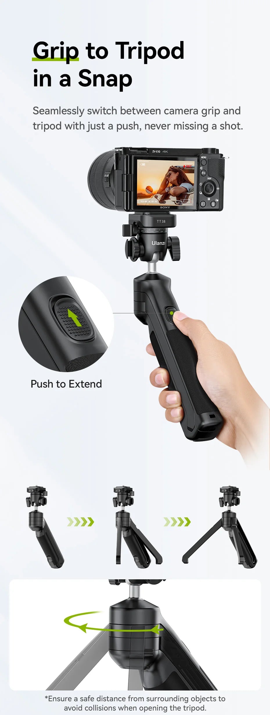 Ulanzi TT38 UKA Quick Release Tripod & Top Handle