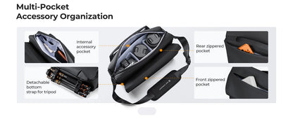 K&F Concept 15L Camera Sling Bag for DSLR & Mirrorless Cameras