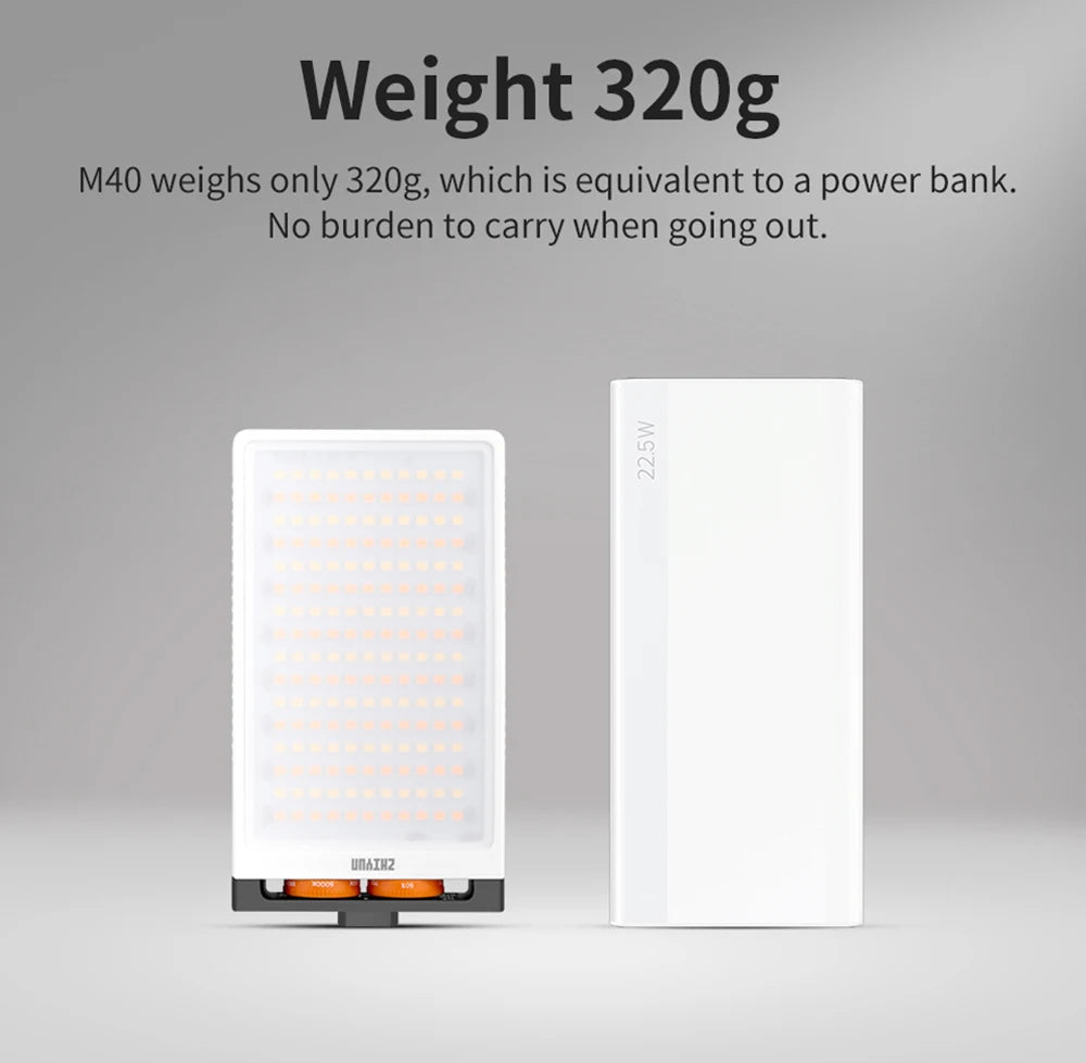Zhiyun FIVERAY M40 40W Pocket LED Video Light