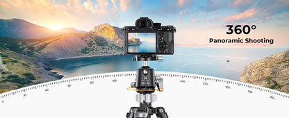 K&F X284C4 Carbon Fibre Tripod with BH-36 Ball Head