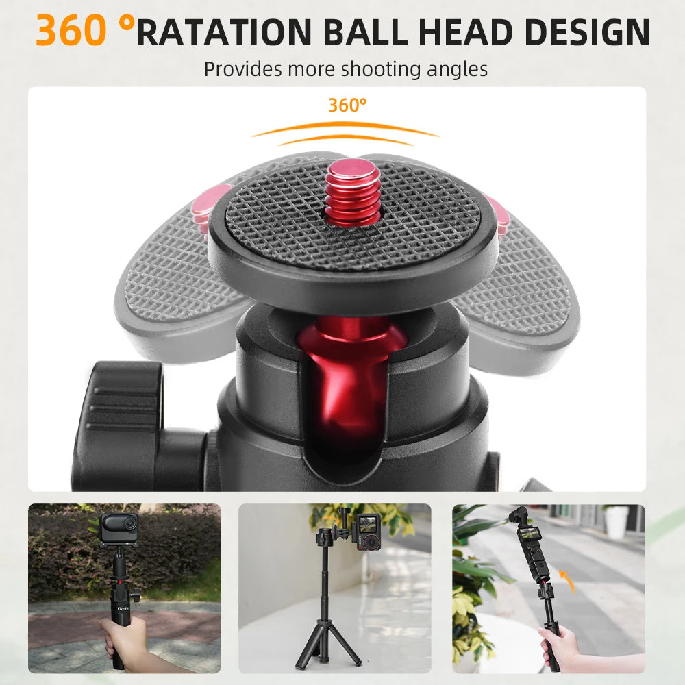 Flymile Action Camera Selfie Stick & Mini Tripod