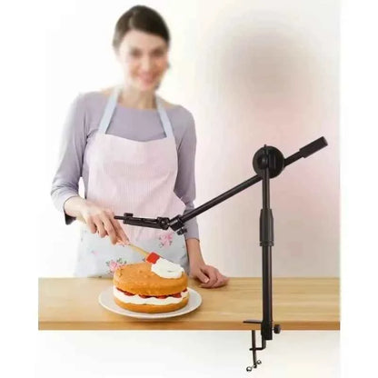 Tabletop Overhead Phone Tripod Stand with Ring Light