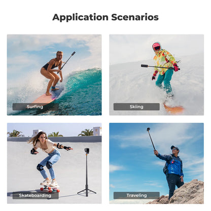 K&F 120cm Invisible Selfie Stick for Action Cameras