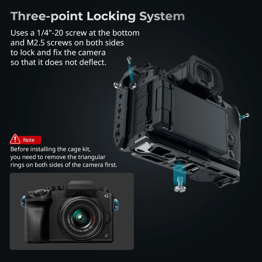 SmallRig HawkLock Quick Release Cage Kit for Panasonic Lumix GH7 / GH6