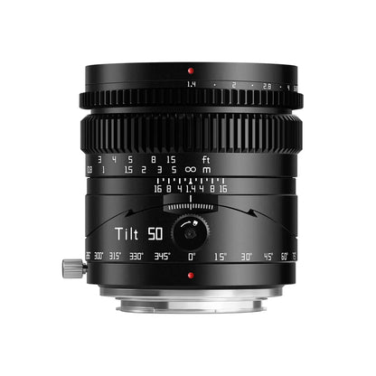 TTArtisan Tilt 50mm f/1.4 full frame lens official image 1