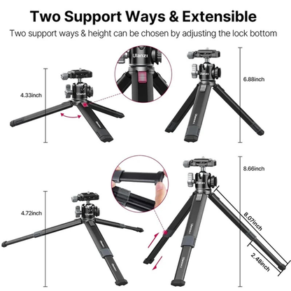 Ulanzi MT-24 Two-Stage Vlog Tripod with Arca Plate