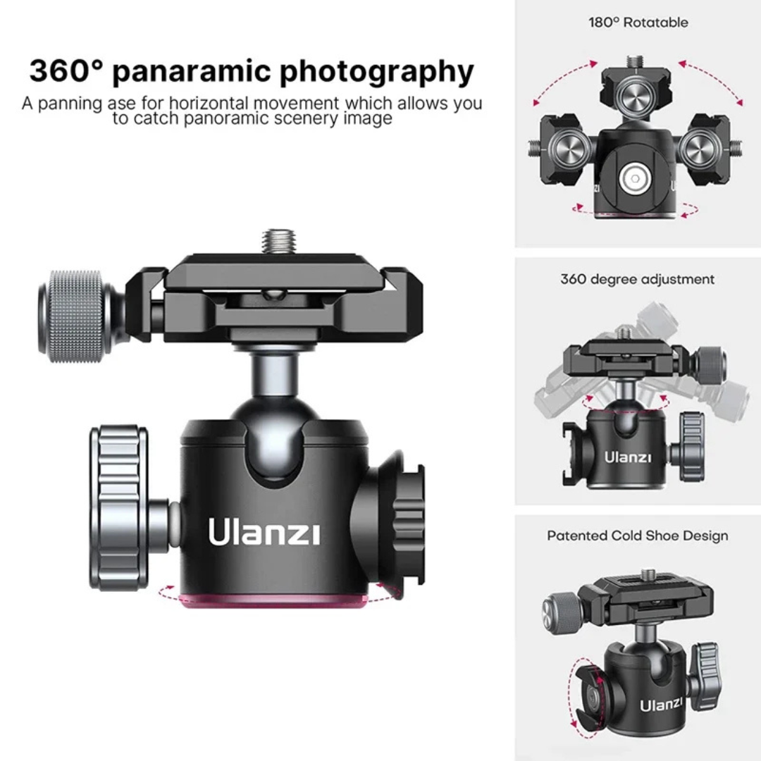 Ulanzi MT-24 Two-Stage Vlog Tripod with Arca Plate