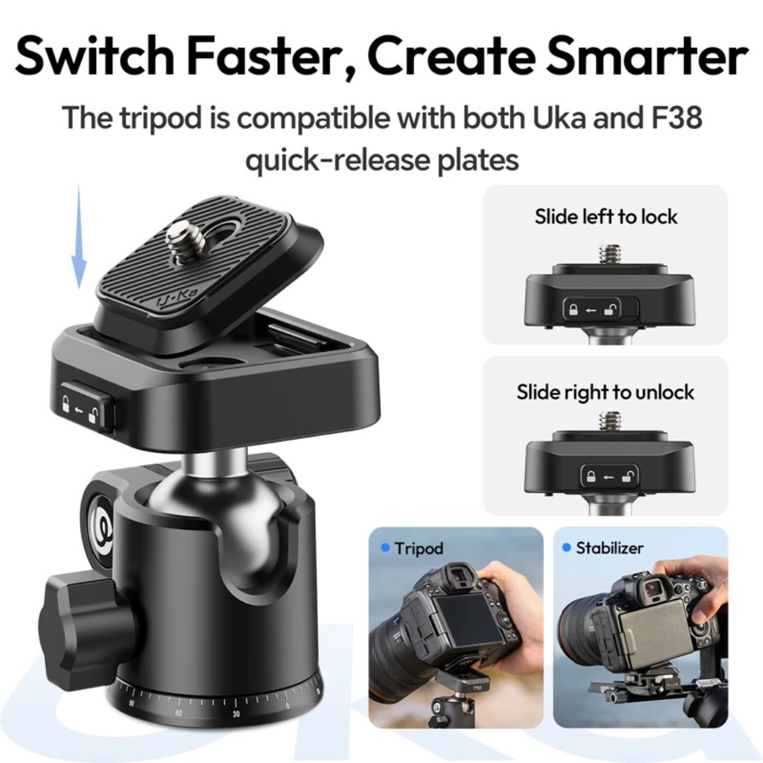Ulanzi TT53 Traveler UKA Tripod with 360° Ball Head