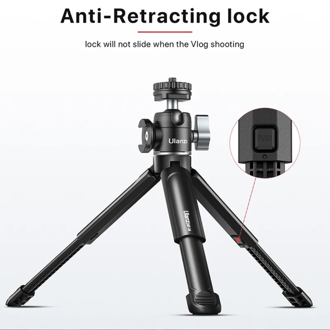 Ulanzi U-Vlog Lite Extendable Vlogging Tripod Kit - MT-14 Clip Kit