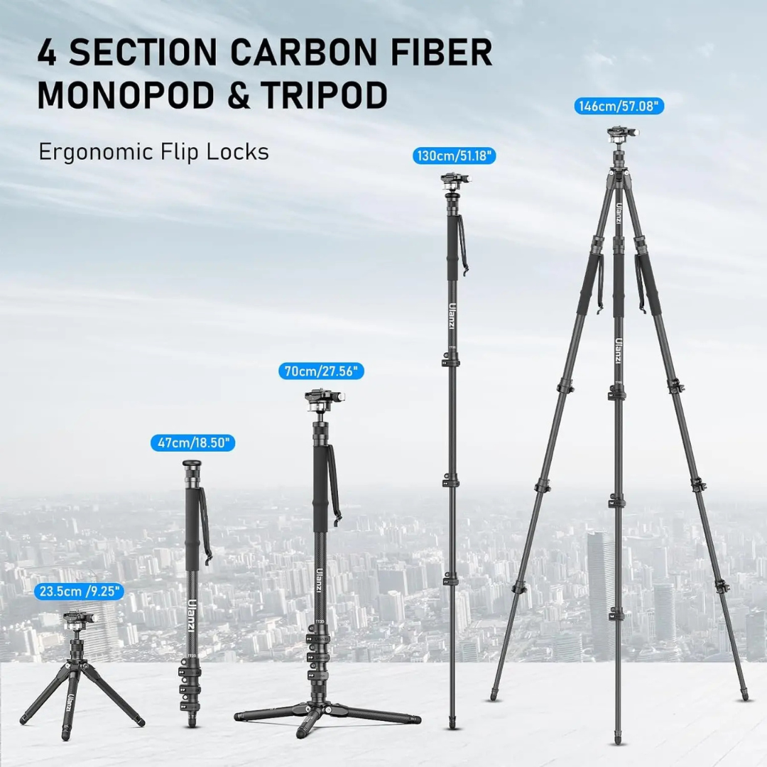 Ulanzi TT35 Hiking Stick Tripod Kit - Mini Tripod