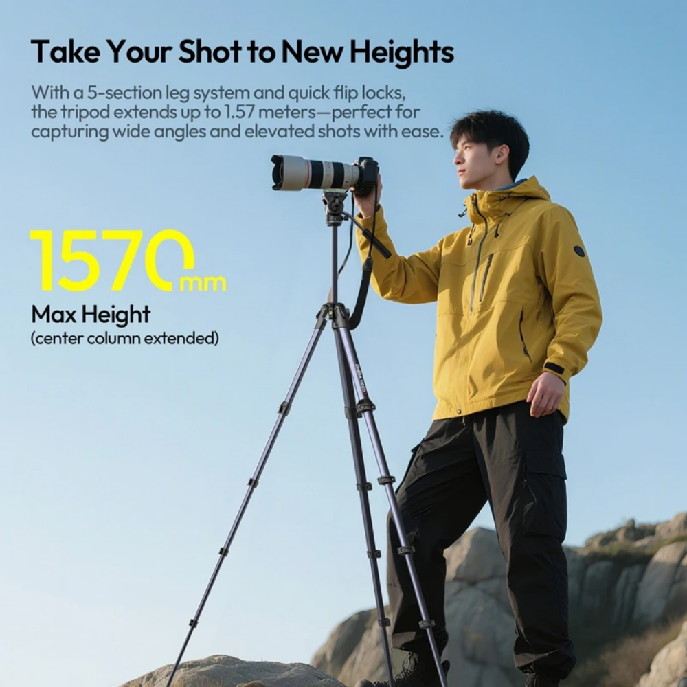 Ulanzi OMBRA Video II Travel Tripod with Arca Quick Release