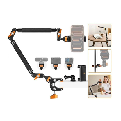 K&F 22 inch Overhead Magic Arm Clamp Kit - CameraHUB