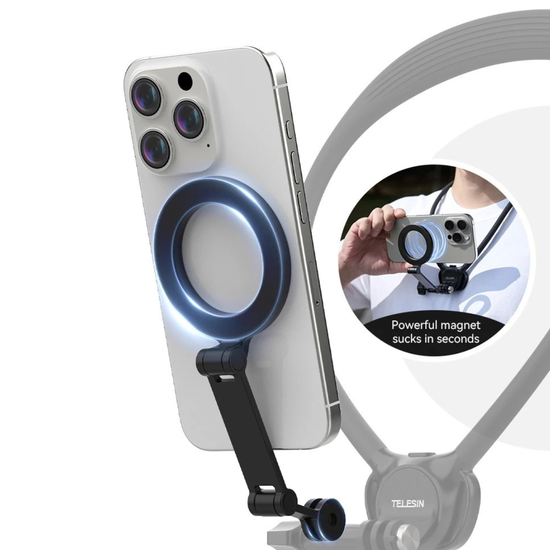 TELESIN 2-in-1 Action Camera & Phone Neck Mount