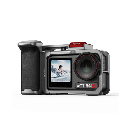 Flymile Camera Cage & Grip for DJI Osmo Action 4 / 5 Pro