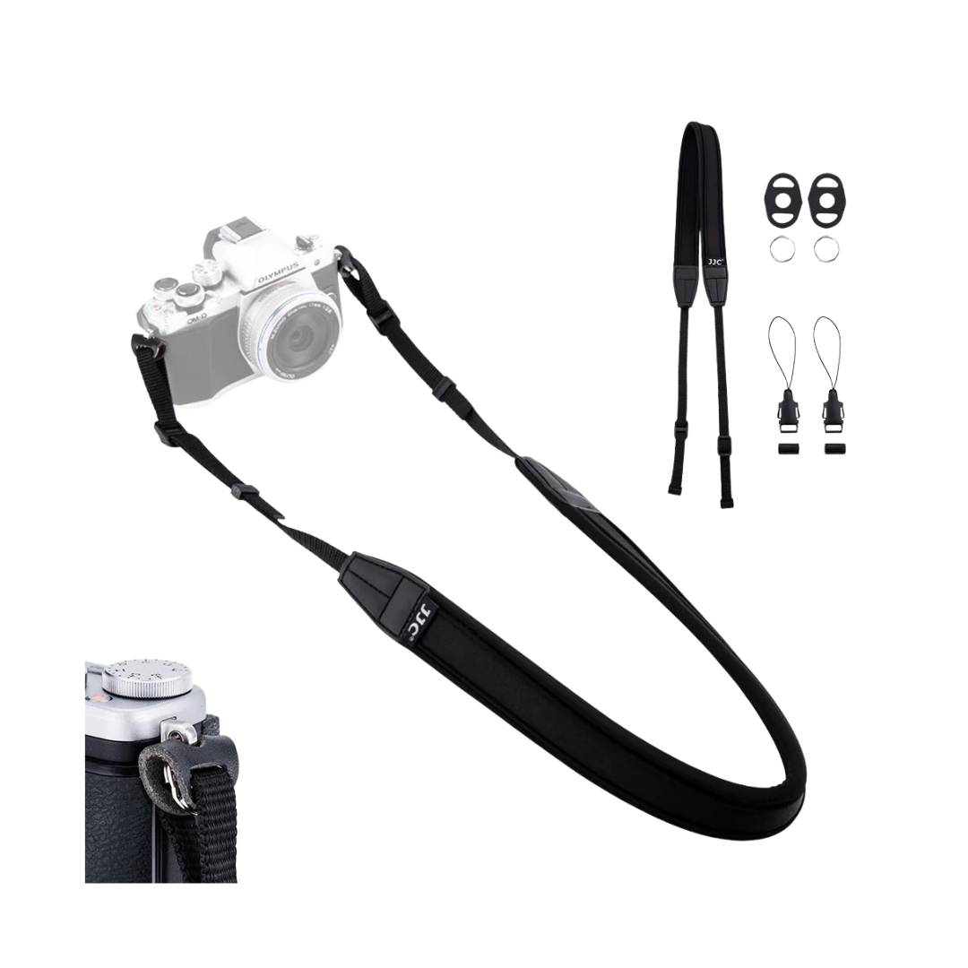 JJC Neoprene Camera Neck Strap for DSLR and Mirrorless Cameras