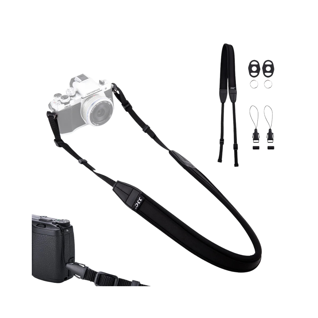 JJC Neoprene Camera Neck Strap for DSLR and Mirrorless Cameras
