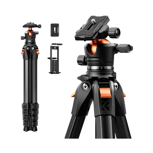 K&F A305A1 63 Inch Aluminium Tripod with Arca-Compatible Ball Head