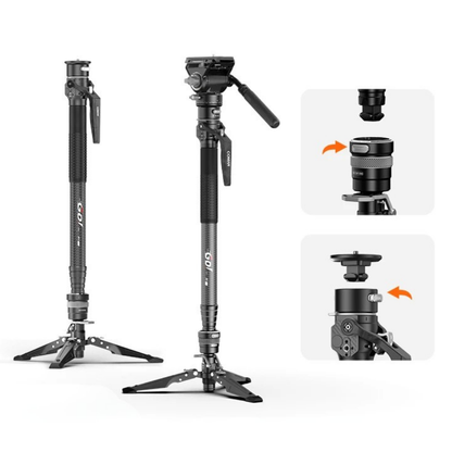 COMAN M1 Pro V5 Carbon Fibre Monopod Tripod