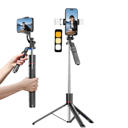 MEUYAG F16 170cm Selfie Stick Tripod with Fill Light