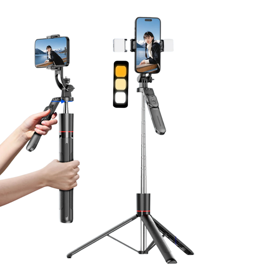 MEUYAG F16 170cm Selfie Stick Tripod with Fill Light