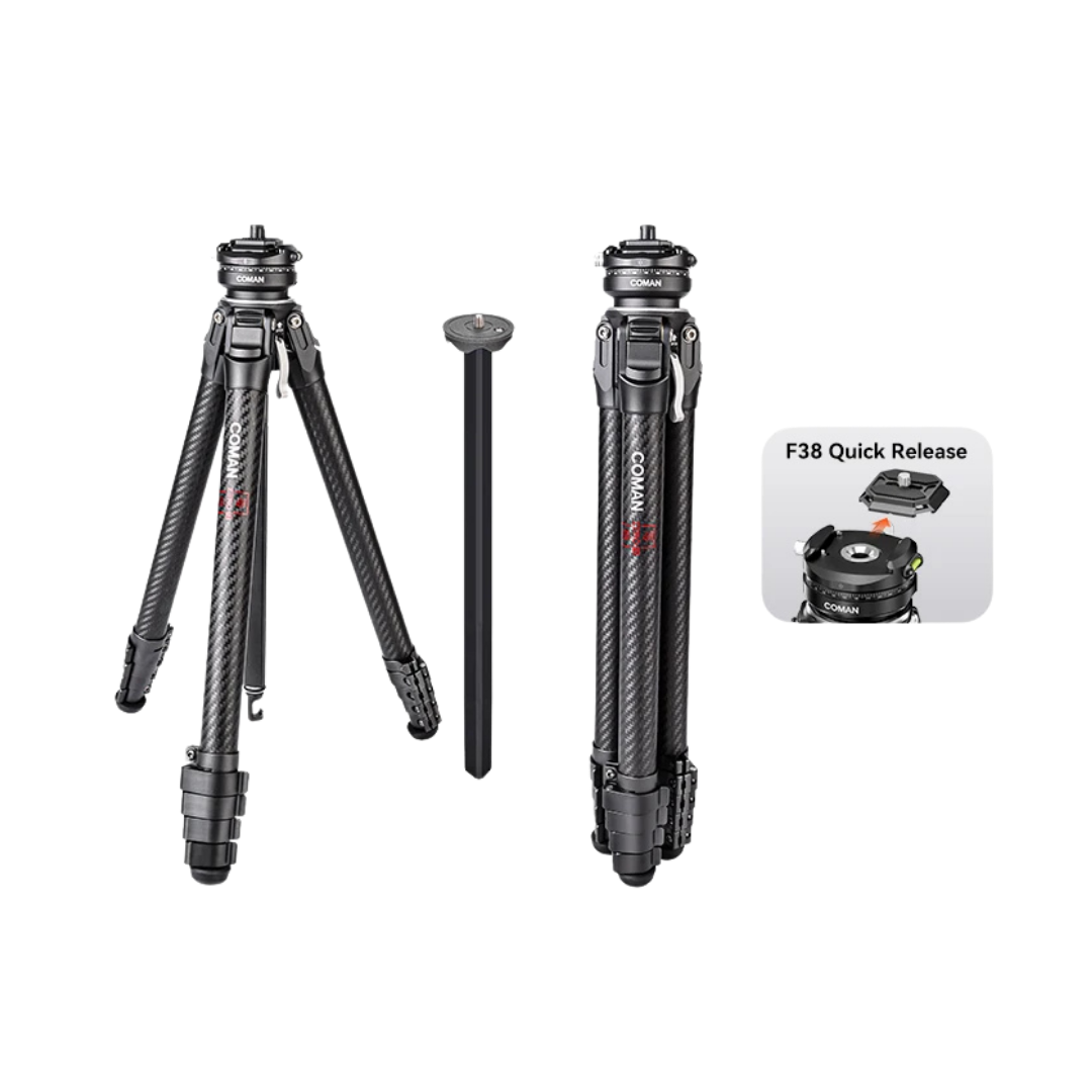 COMAN Zero F38 Carbon Fibre Travel Tripod