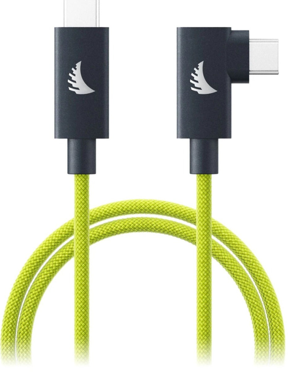 Angelbird USB-C 4.0 Solid Flex Cable Right-Angle Lime