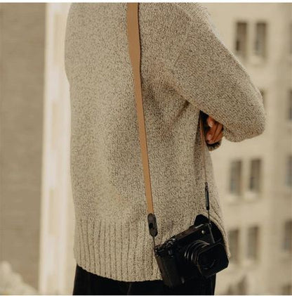 Peak Design Form Leather Camera Strap product detail and lifestyle image | Peak Design Australia | CameraHUB