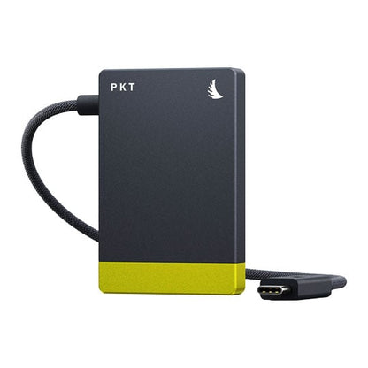 Angelbird Card Reader PKT CFexpress B side view with USB-C cable