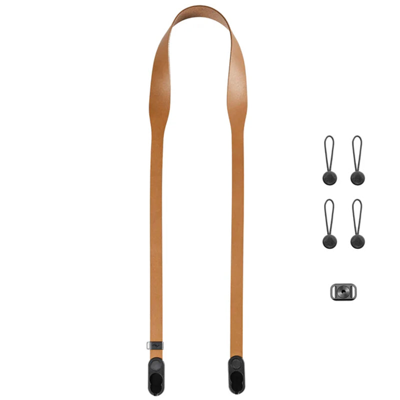 Peak Design Form Leather Camera Strap product detail and lifestyle image | Peak Design Australia | CameraHUB
