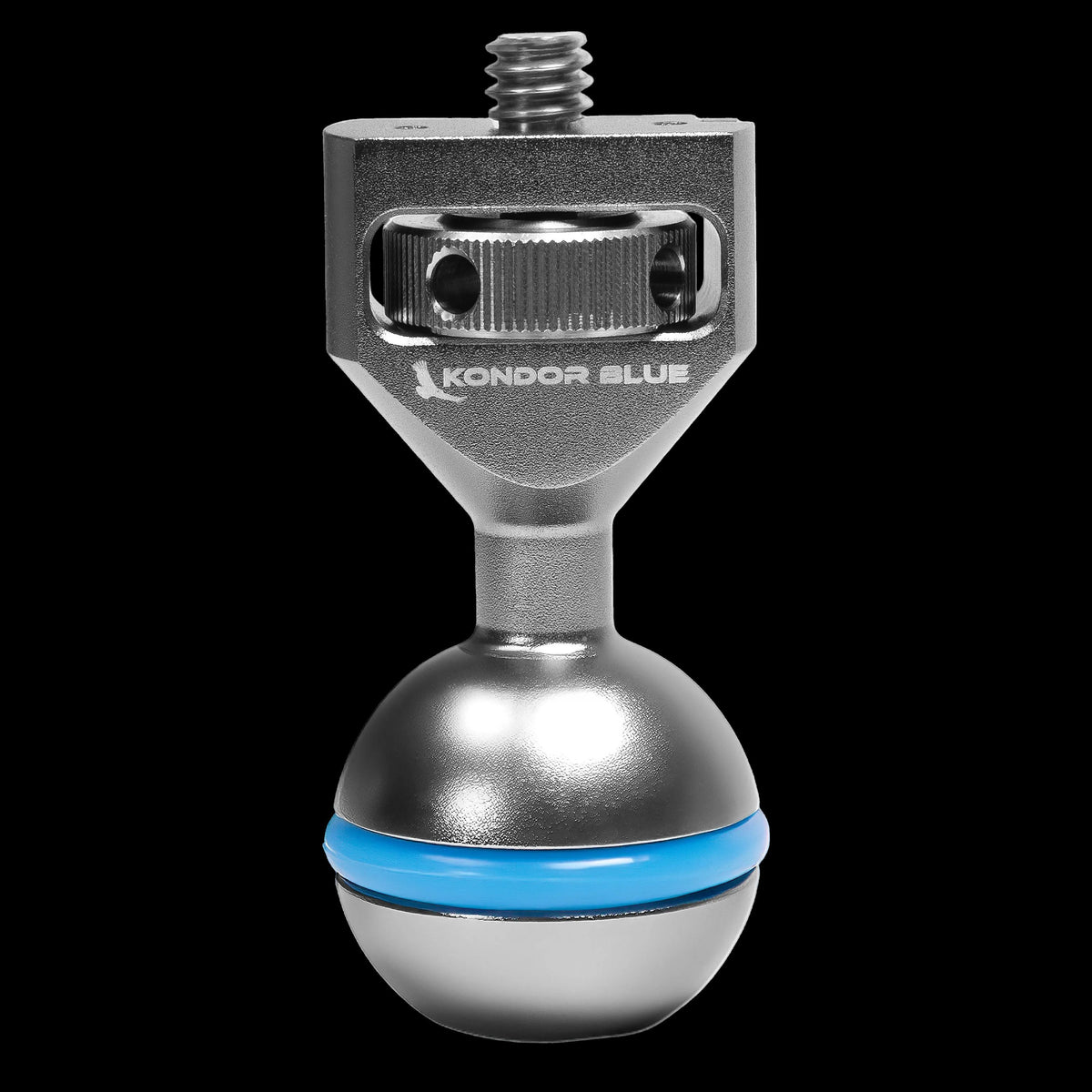 Kondor Blue 1/4 inch Ball Head for Magic Arms Space Gray