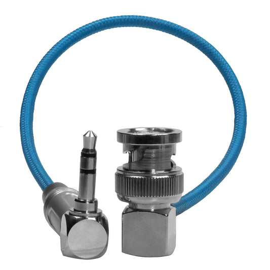 Kondor Blue 10 inch BNC to 3.5mm right-angle timecode cable