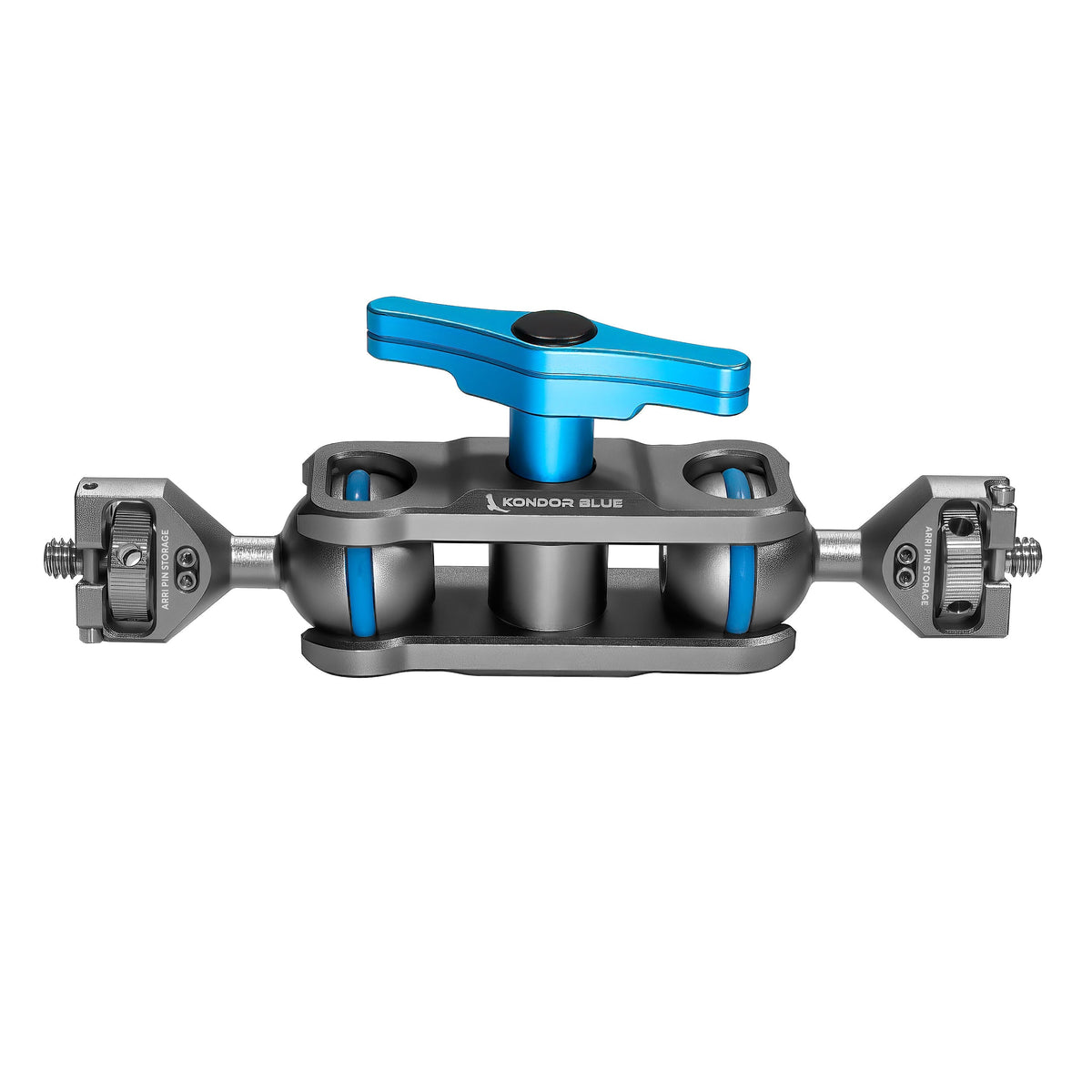 Kondor Blue Cine Magic Arm Double Ballhead 1/4 inch Mount - Space Gray