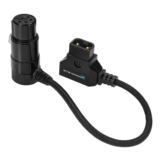 Kondor Blue 6in D-Tap to 4-Pin XLR Female Right-Angle Power Cable