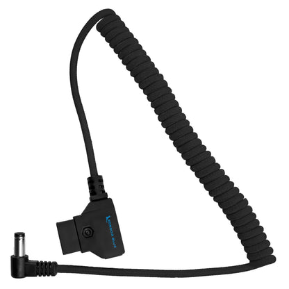 Kondor Blue D-Tap to 5.5 x 2.5mm DC coiled power cable in Raven Black alternate view