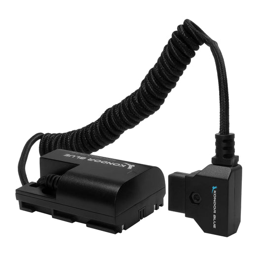 Kondor Blue D-Tap to Canon LP-E6 NH dummy battery cable Blue