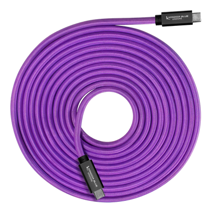 Kondor Blue Gerald Undone 15ft straight USB-C tether cable main view