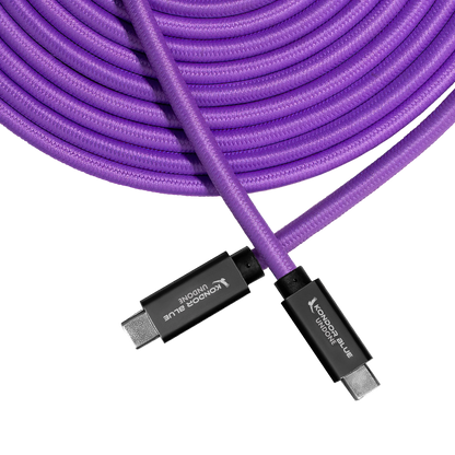 Kondor Blue Gerald Undone 15ft straight USB-C tether cable connector detail