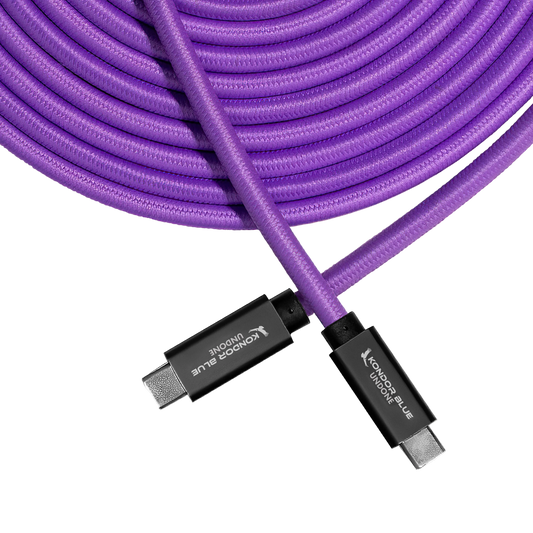 Kondor Blue Gerald Undone 15ft straight USB-C tether cable connector detail