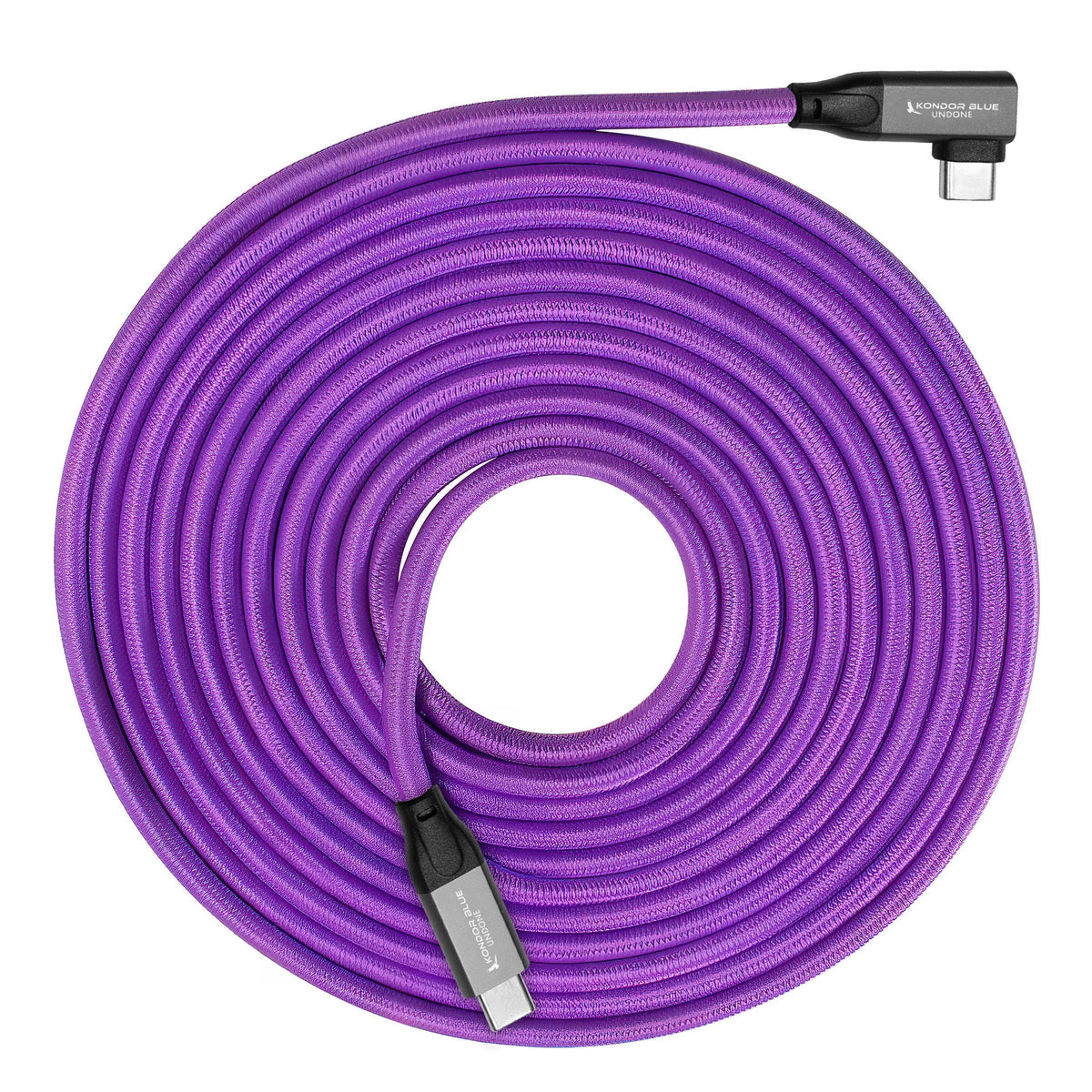 Kondor Blue Gerald Undone 15ft USB-C tethering cable right-angle detail