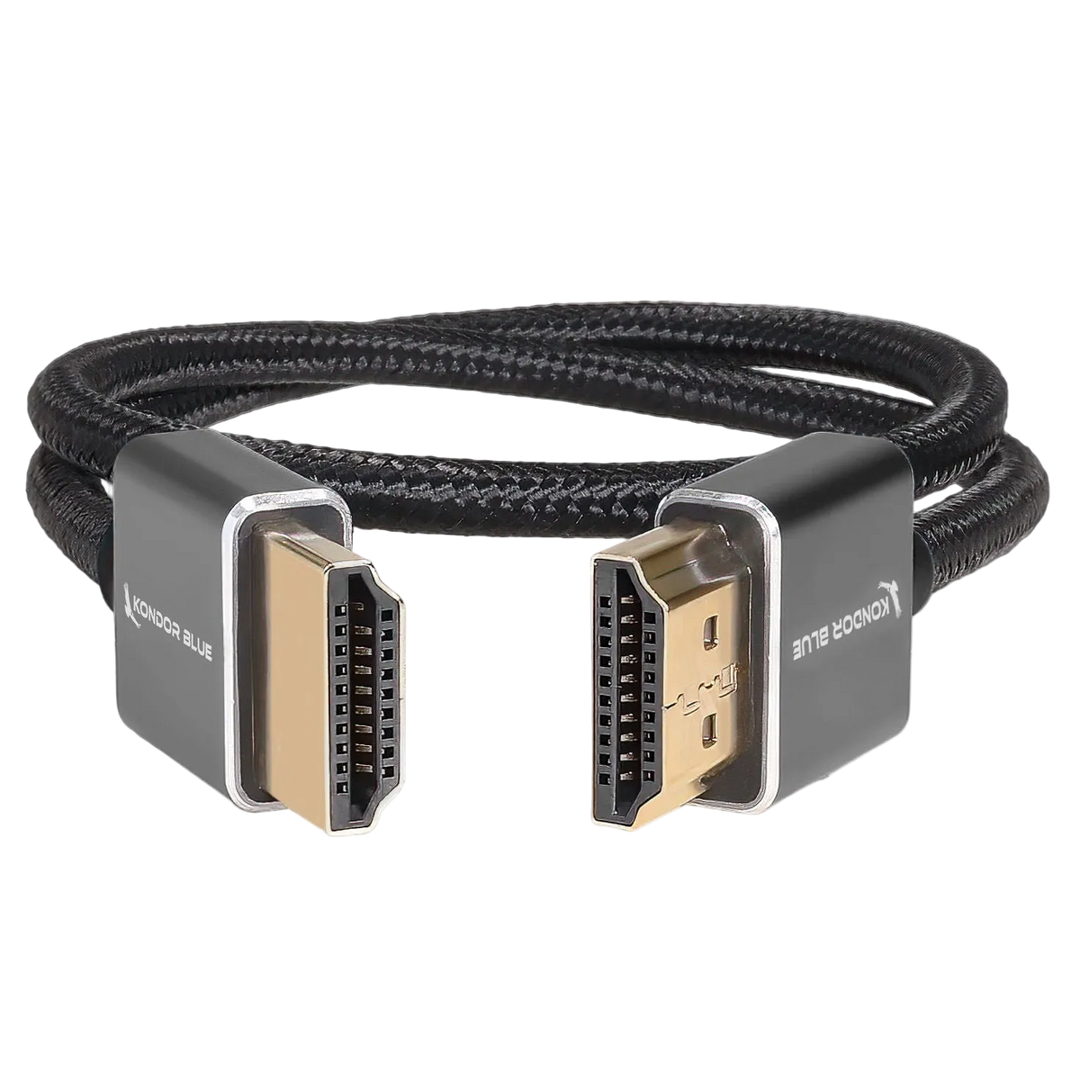 Kondor Blue 16 inch HDMI to HDMI cable Raven Black