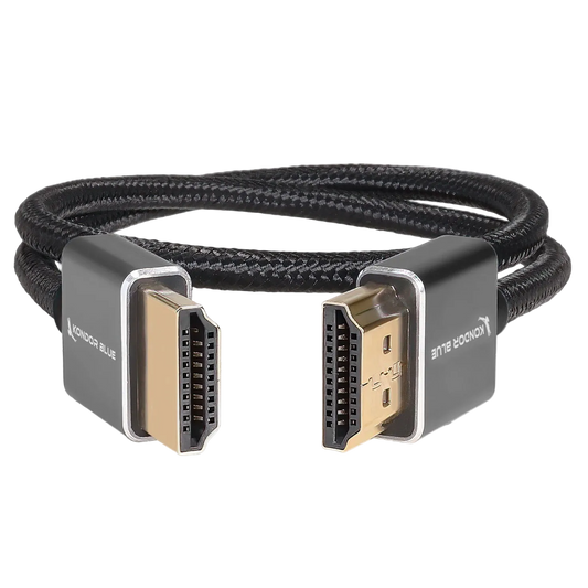 Kondor Blue 16 inch HDMI to HDMI cable Raven Black