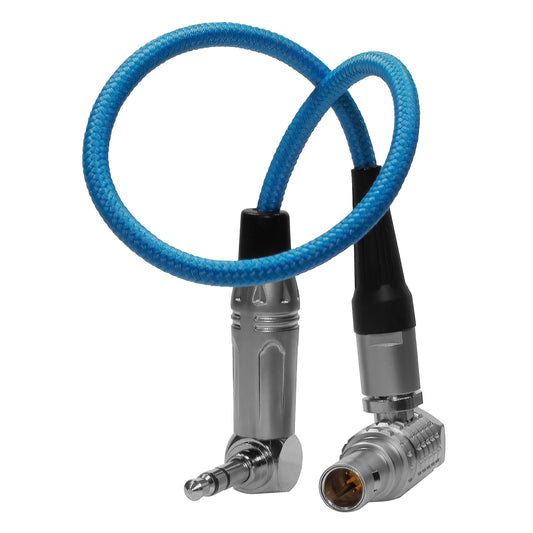 Kondor Blue LEMO 5-pin to 3.5mm timecode cable connector detail