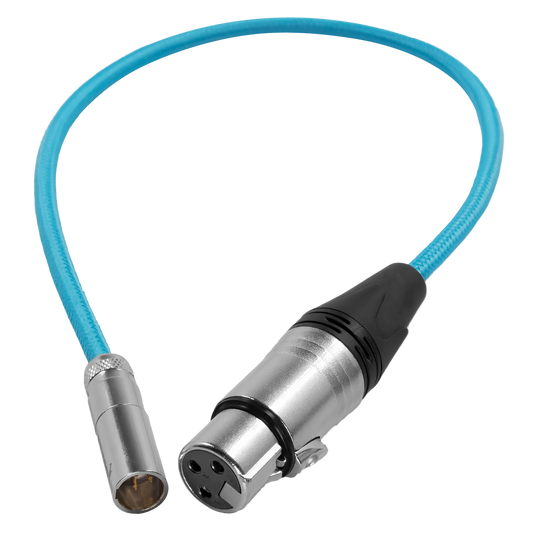Kondor Blue Mini XLR to XLR Female Camera Cable Blue