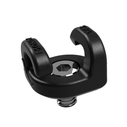 Kondor Blue MondoTies 1/4-inch-20 cable management clip Raven Black