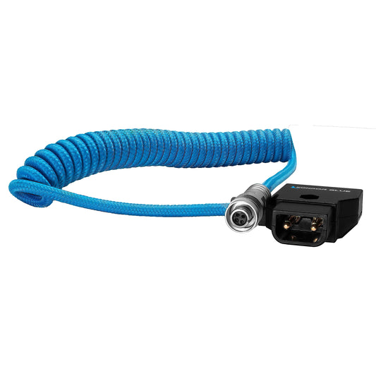 Kondor Blue Coiled D-Tap to 4-Pin Portkeys Monitor Power Cable
